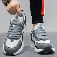 Chaussures de course pour hommes Automne 2025 Nouveau dessus en PU Semelle intermédiaire en EVA Semelle souple Augmentation de la hauteur Lacets Respirant Doublure en maille Décontracté