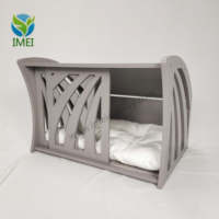 Cage pour chien en bois à double porte faite à la main Maison pour animaux de compagnie en bois Maison pour chat en bois