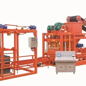 Factory supply QTJ4-25 automatic block brick making machine machine for production of hollow blocks maix brick paver bricks