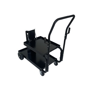 Carrito de herramientas de soldadura de doble capa metálico con asa para almacenamiento en garaje - Product Image 3