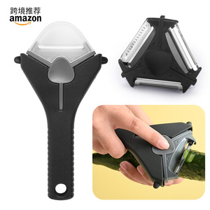 Éplucheur rotatif 3 en 1 personnalisé, outil de cuisine multifonctionnel pour légumes et fruits, avec poignée ergonomique et lames aiguisées - Product Image 1
