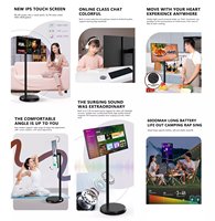 Eimio 21.5 Inch 2024 Nieuwe Android 12 Lcd Led Backlight Grote Touchscreen Live Streaming Machine Draagbare Smart Tv
