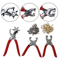 Kit d'installation de boutons-pression à cinq griffes, ensemble de trois pinces perforatrices, pinces à pression manuelles sans couture pour la pose de boutons