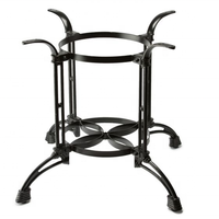 Pied de table vintage rustique en fonte, support de table rond en métal bronze antique à 4 pieds pour restaurant, bistrot, OEM