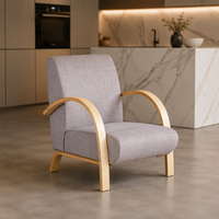 Bestseller Wohnzimmer-Set Stuhl Moderner Stil Luxuriöser Klassischer Holz-Sessel mit Weichem Polster Einzelsofa Armlehnstuhl für Zuhause und Hotel
