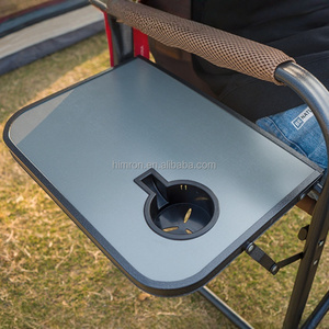 Sedia da <span class=keywords><strong>Campeggio</strong></span> Pieghevole Portatile con Braccioli Rigidi, Leggera e di Grandi Dimensioni, con Tavolino Laterale - Product Image 6