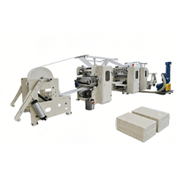 Machine à plier le papier de soie XinYun 4L avec PLC et moteur, certifiée CE, pour gaufrage acier-caoutchouc, 800 feuilles/min*4