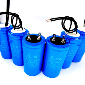 Động cơ bắt đầu tụ điện với dây 250V 100uF 150UF 200uF 250UF 300UF 350 400 450 500mfd bắt đầu tụ điện cho máy giặt quạt - Product Image 6