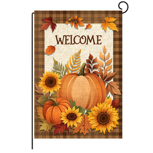 Lễ Tạ Ơn Vườn Cờ Hiện Đại Nhỏ Đầy Màu Sắc Cờ Cho Ngoài Trời & Sân Đảng Trang Trí Nội Thất Thân Thiện Với Môi Lanh Mùa Thu Thu - Product Image 2