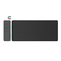 Lylong alas Mouse ukuran besar nirkabel, alas pengisi daya nirkabel dapat dilepas untuk ponsel Android dan Apple dengan logo 15W