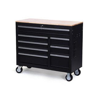 Tủ dụng cụ di động bằng kim loại màu đen, có ngăn kéo, xe đẩy dụng cụ, tủ đựng đồ, bộ dụng cụ - Product Image 3
