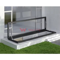 Lucarne de style moderne étanche en aluminium électrique ouverture automatique double vitrage pour balcon fenêtre de toit