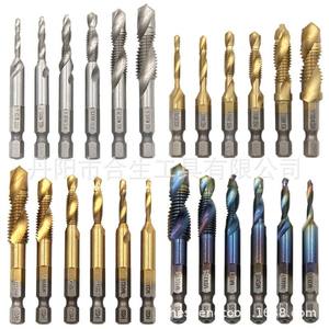 Macho de roscar métrico Mr Drill de 6 mm con revestimiento de titanio para taladradora de acero, juego de machos HSS - Product Image 1