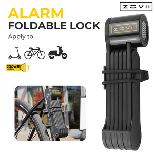 Alarme de sécurité haute performance <span class=keywords><strong>antivol</strong></span> pour vélo, cadenas pliable en acier trempé pour moto avec protection étanche IP67 - Product Image 1
