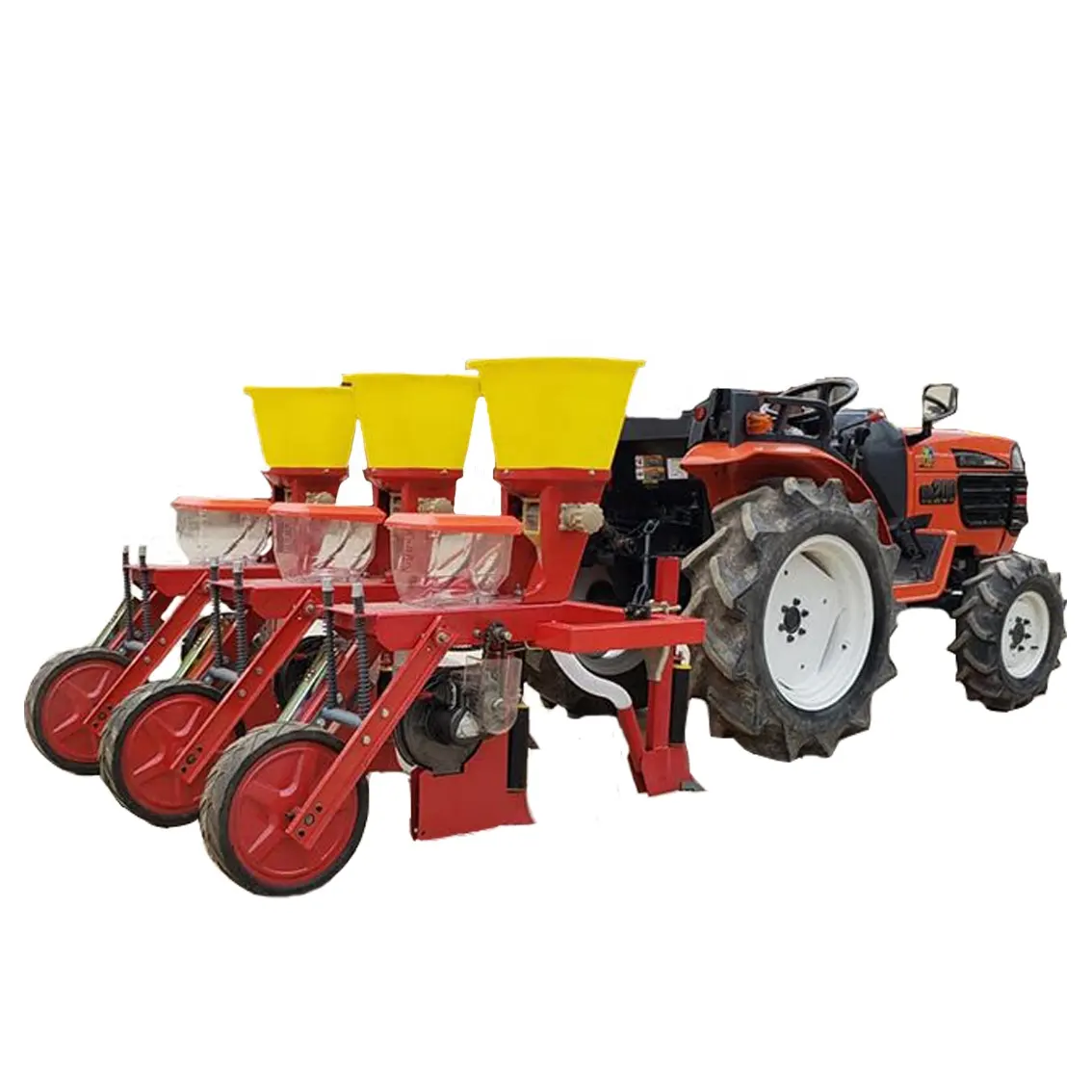 Hassas mısır ekme makinesi traktör monte 2/3/4 satır 2byf-4 hassas tip mısır tohum ekme makinesi sebze ekici 2 satır