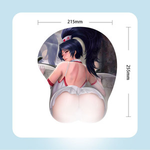 Sanxing Silicone <b>Mouse</b> Pad Irregular Shape 250x210mm Gaming Cartoon Design Memory Foam Wrist Rest - Product Image 1