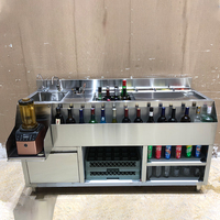 Paling Populer Stasiun Cocktail Stainless Steel Stasiun Bartender Kulkas Peralatan Toko Bar