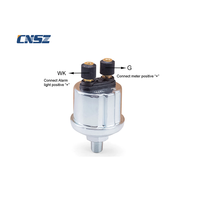 Capteur de pression d'huile en acier inoxydable 10 mm 0-10 bars avec alarme et connecteur pour panneau de commande de générateur diesel VDO 1/8NPT
