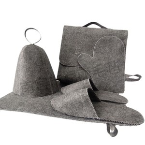 Chapeau de sauna en feutre OEM, couleur, taille, style et logo personnalisés pour les centres de spa et les clubs de sauna - Product Image 5