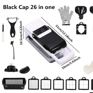 Fabrika toptan mutfak aksesuarları 14 in 1 gıda kesici karıştırıcı sebze soğan kıyıcı Mandoline dilimleme çok fonksiyonlu sebze - Product Image 6