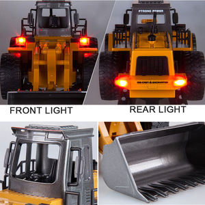 Juehuina <span class=keywords><strong>1520</strong></span> — Bulldozer métallique 6CH RC, télécommande, camion RTR, chargeur avant, véhicule jouet d'ingénierie, cadeaux pour enfants - Product Image 6