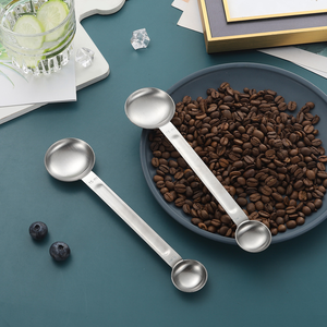 DFM02 Stainless Steel 5ml 15ml 2 Ends <b>Measure</b> <b>Spoon</b> - Product Image 3