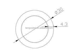 أنبوب أنبوبي من البلاستيك الأكريليكي لنشر الضوء الساخن 25 ، غطاء Pmma ، لضوء الانحناء أو ضوء السقف - Product Image 6