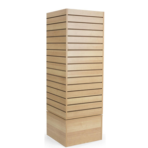 Keway Rotación Cubo Diseño MDF slatwall Paneles Escaparate Soporte de exhibición - Product Image 1