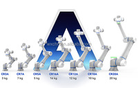 Brazo Robótico Colaborativo TEPKOBOT, Cobot DOBOT Serie CR, Brazo Cobot de 6 Ejes, Carga Útil de 3 a 16 kg, Alcance de 620 a 1300 mm, CE IP54