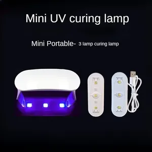 Sèche-ongles portable rechargeable par USB, lumière UV LED pour vernis gel, machine de manucure rapide avec outils de nail art - Product Image 6