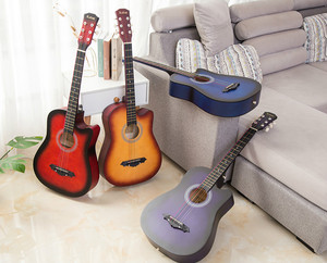 <span class=keywords><strong>Guitarra</strong></span> Acústica de Madera Económica de 38 Pulgadas, <span class=keywords><strong>Guitarra</strong></span> Más Vendida para Principiantes, <span class=keywords><strong>Guitarra</strong></span> Baja - Product Image 1
