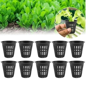 Pots de plantes en filet fendu en plastique panier pots de pépinière hydroponique - Product Image 6