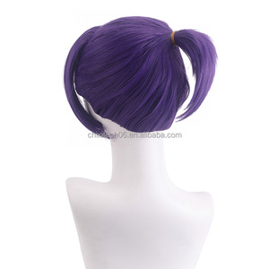 La perruque de cosplay Saint Da Yuying Lingwang présente une coiffure violette nouée en une seule pièce et un cosplay d'<span class=keywords><strong>anime</strong></span> de prison bleu. - Product Image 5