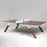 Table de ping-pong multifonctionnelle moderne en bois pour intérieur, convertible en table à manger ou bureau, ensemble professionnel durable