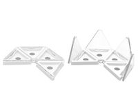 Palette d'ombres à paupières magnétiques multicouches multicolores, boîte triangulaire pliable en plastique ABS, logo personnalisé, impression UV sur écran
