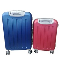 Ensemble de chariot avec logo ou marque personnalisé d'usine vente en gros de bagages de voyage ABS à bas prix valise rigide colorée bagage à main cabine