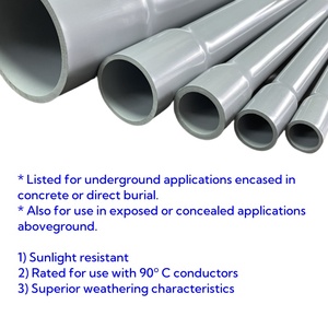 Sch40 lịch trình 40 1/2 ''-6'' UV kháng PVC ống cứng nhắc điện ống ống dẫn ống nhựa cho hệ thống dây điện Canada chúng tôi - Product Image 2