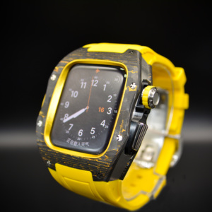 Kit de Modificación de Grafito Blanco <span class=keywords><strong>Richard</strong></span> para iWatch Serie 5678, Funda Protectora de Fibra de Carbono de Lujo para Apple Watch - Product Image 5