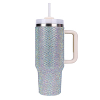 Wevi 40 oz gobelet à café diamant double paroi en acier inoxydable bouteille d'eau nouvelle tasse de thé pour les sports de plein air pour l'utilisation de voyage