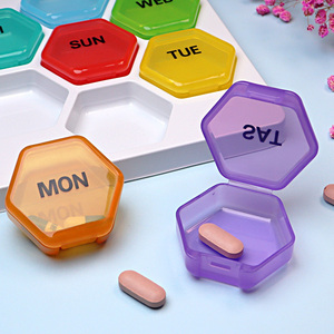 Boîte à médicaments miniature à 7 compartiments, organiseur de pilules portable, étanche à l'humidité, petite boîte de rangement pour médicaments, voyage - Product Image 2