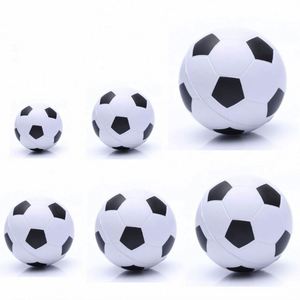 Jouet anti-stress personnalisé avec logo imprimé - Funisolutions FS-0020 - Mousse PU - Forme de ballon de football - Cadeau promotionnel à presser - Product Image 4