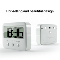 Timer Dapur Mini Ramah Lingkungan Bersertifikasi CE RoHS, Penjualan Terlaris, untuk Sekolah dan Rumah, Timer Digital LCD Magnetik, Timer Pintar OEM