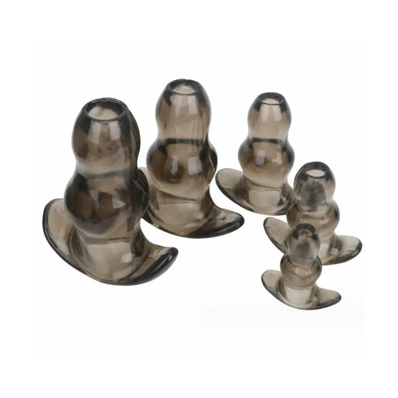 Transparent Hollow Anal Plug Silicone Harem G-spot Unisex Anal Plugs Peeping toys for women & man