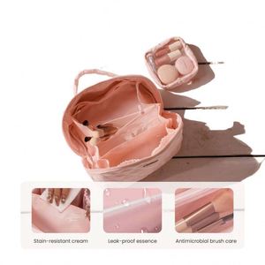 Neceser de Viaje Portátil Grande y Plano de Última Moda, Organizador de Artículos de Aseo, Bolsa de Maquillaje para Mujer, Juego de 2 Piezas, Bolsa de Cosméticos Acolchada - Product Image 3