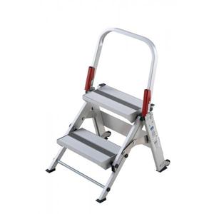 GIERRE - BP200 Professional aluminium folding <b>step</b>, 2 <b>steps</b> - EAN 8013186020207 STOOLS - Product Image 1