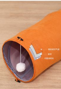 Hertenvelvet Opvouwbare Kattentunnel & Geïntegreerd Kattenbed met Zelfopzet Speelgoed - Product Image 6