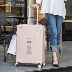 Maleta de Viaje Ligera X03 con Ruedas Giratorias de 24 Pulgadas, Portavasos, Cierre de Cremallera, Color Sólido, Unisex, Rosa, Negro, Verde, Azul - Product Image 5