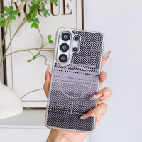 Étui de téléphone portable magnétique en fibre de carbone mate ultra-mince de luxe pour Samsung S24 Plus S25 Edge S26 Ultra, coque antichoc