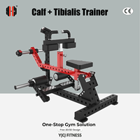 Appareil Commercial de Musculation Tibiale pour Mollets, Plateformes Réglables, Machine Durable pour l'Exercice des Jambes Assis, Idéal pour Centres de Fitness