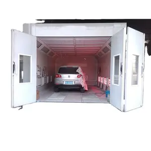 Cabina de pulverización de segunda mano para pintura de vehículos, de alta calidad COLOR personalizado, 5,5 kW, Eps, lana de roca o Pvc, nuevo catálogo